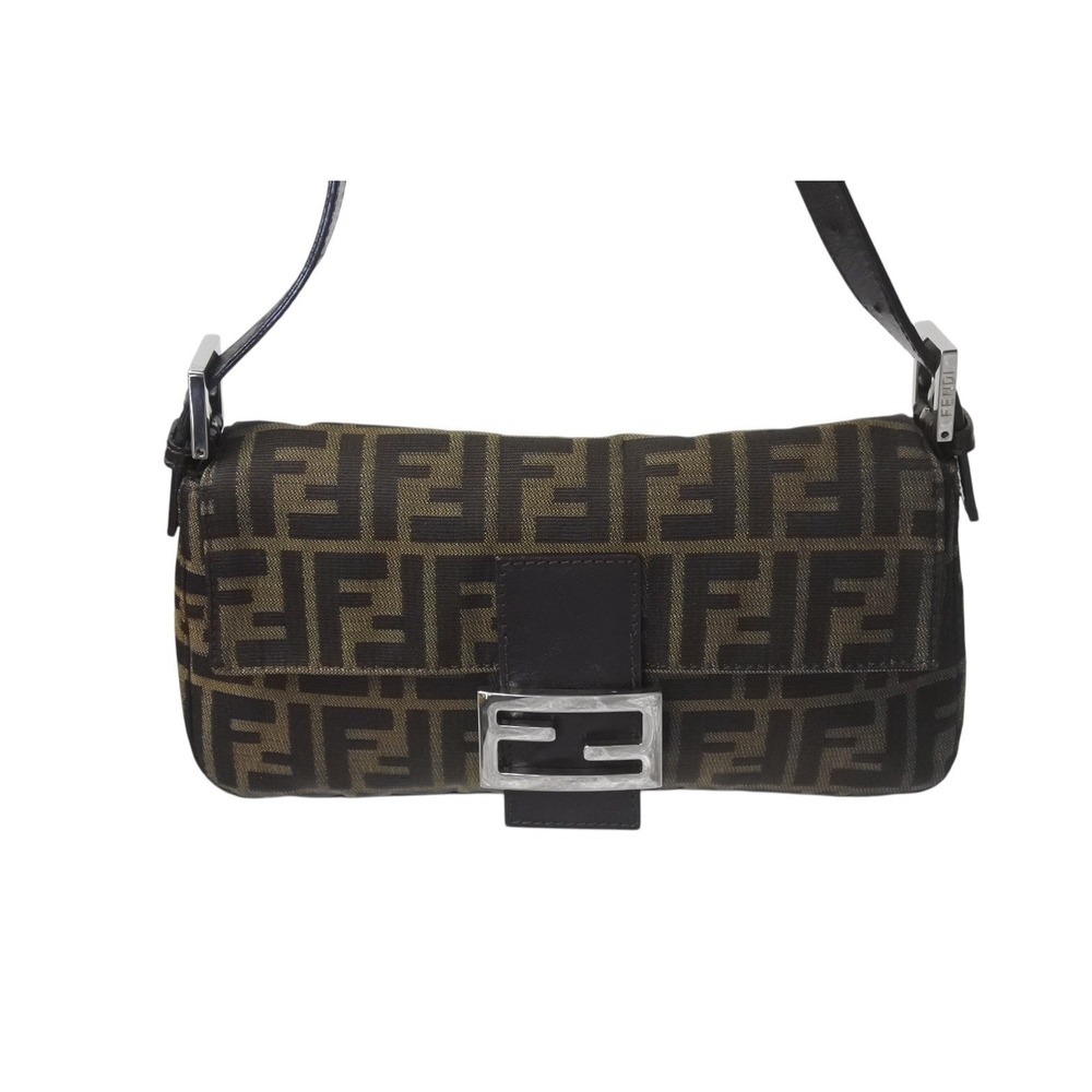 Fendi Bag Hobo Mamma One Bucket Zucca Brown Shoulder